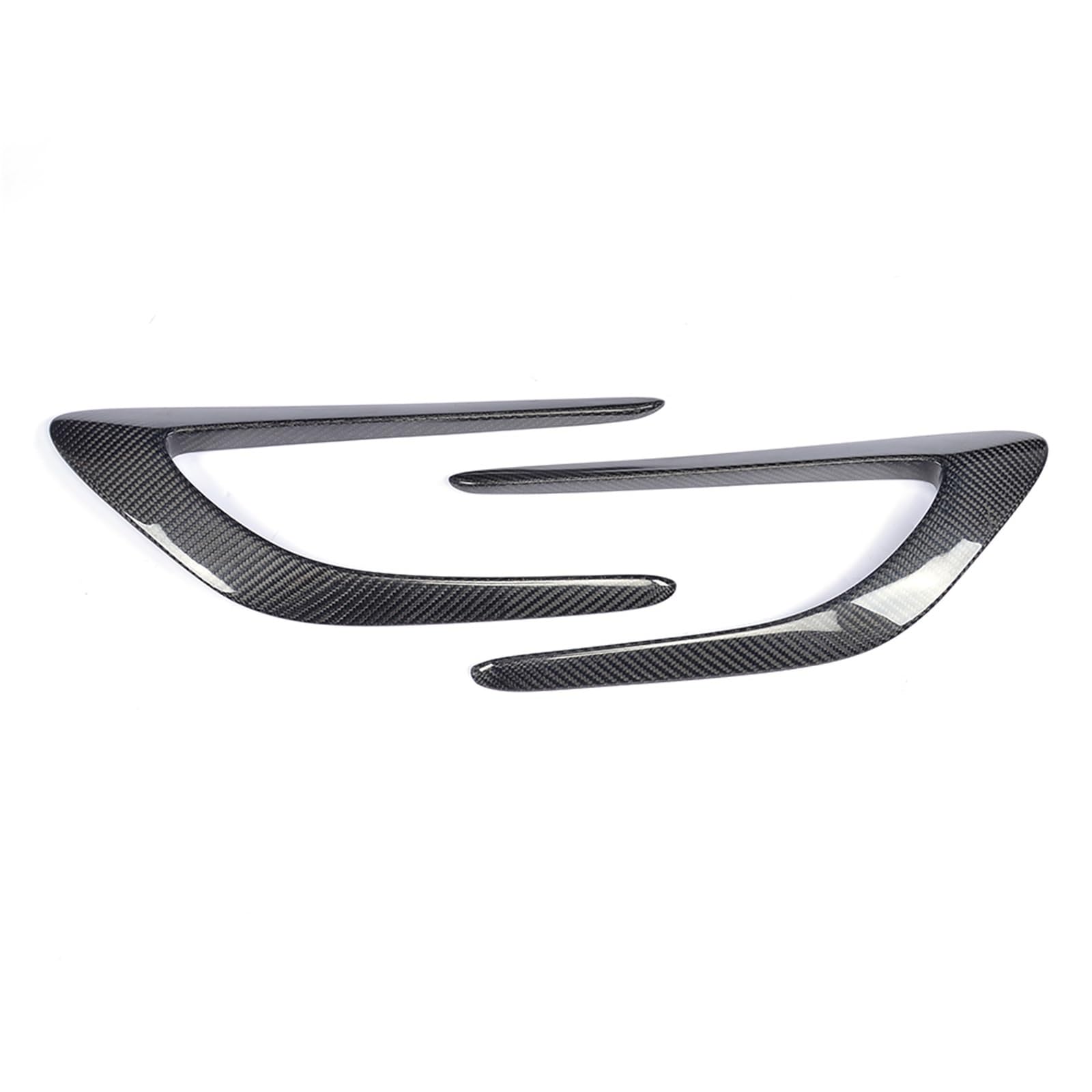 TILIEINE Car Front Side Air Vent Cover Fit For Mercedes-Benz C-Class W205 C205 C63 AMG Coupe 2015-2017 Car Side Fender Vents Trims Canards Fins(Carbon Fiber LOOK)