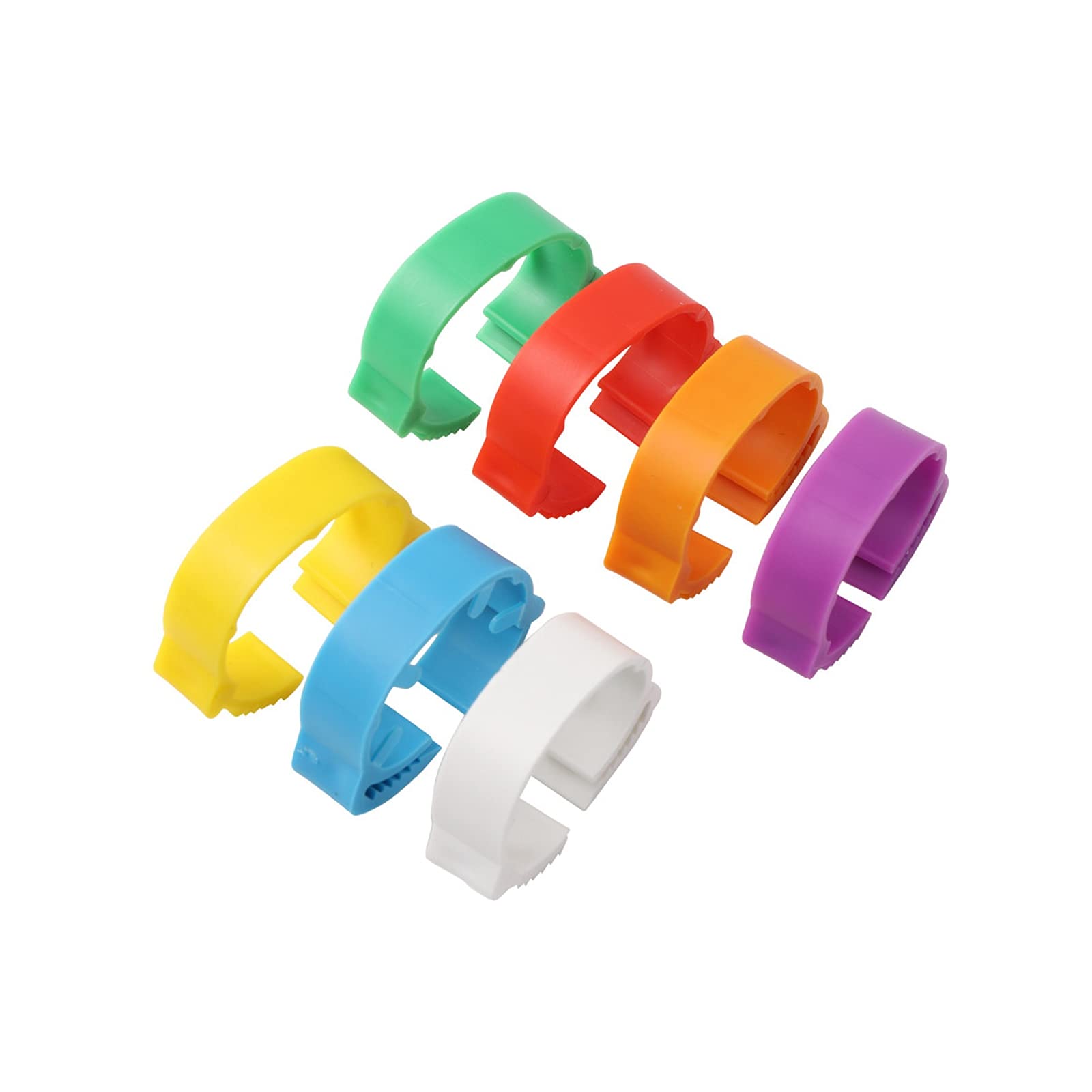 Anilla para patas， Anillos for patas de pollo ajustables de 2 a 2,4 cm de diámetro interior, 700 unidades(Mix Color)