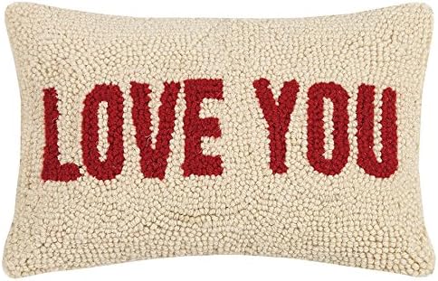 Peking Handicraft 30JSS774C12OB Love You Hook Pillow, 8x12 Throw ...