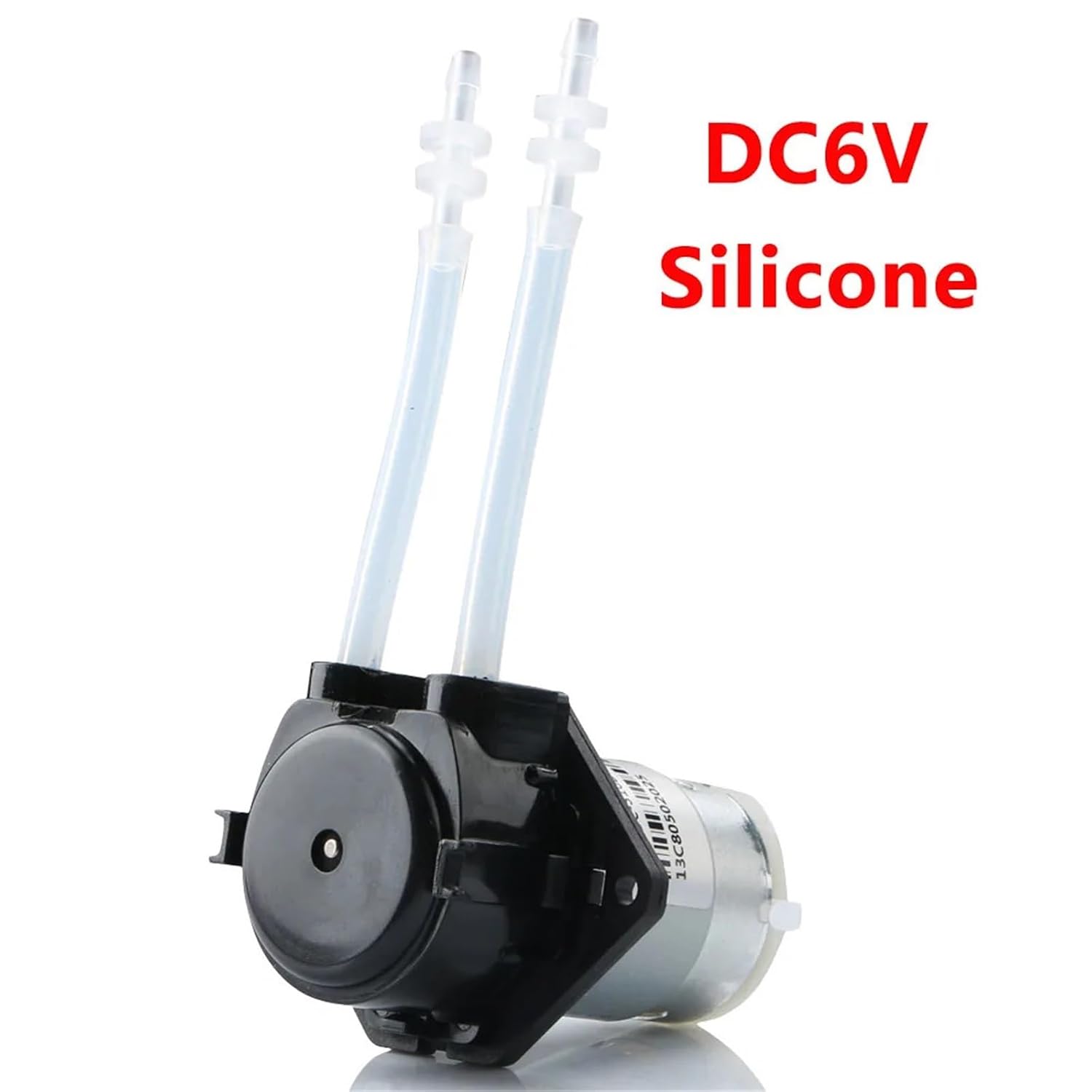 DC Micro Self-Priming Mute Peristaltic Liquid Pump - 3V/6V/12V/24V for Lab Dosing & Irrigation 1pcs(24V Silicone)