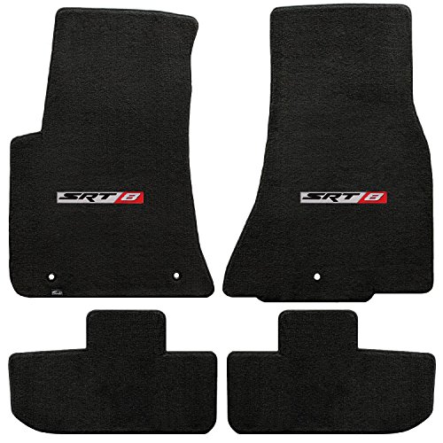 2011-2016 Challenger Ebony Black Front & Rear Floor Mats - Srt-8 Logos #TOP10