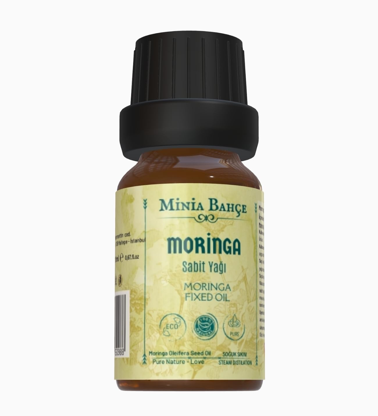Minia Bahçe Bitki Sanat Atölyesi Moringa Yağı, 10ml, Soğuk Sıkım,%100 Saf