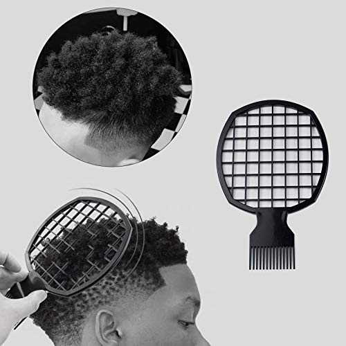 Peine rizo negro de plástico para cabello rizado miniatura 6