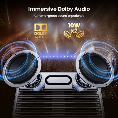 Image of 2000 ANSI Official Licensed Google TV Outdoor Projector 4K Full HD, Smart Projector with Wifi and Bluetooth, Auto Focus, Dolby Sound,Built-in Apps,HAPPRUN Indoor Home Theater for Phone /TV Stick /PC /PS5