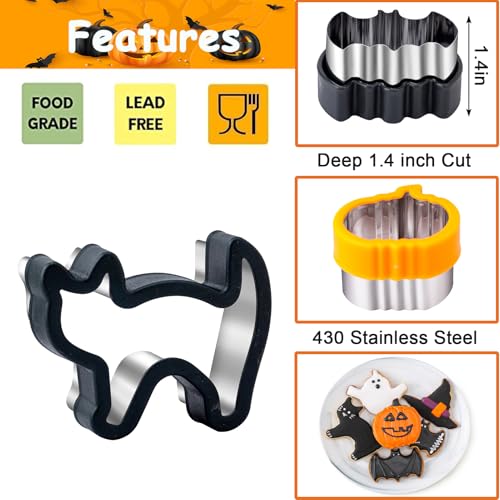 Nifogo HU-XI-201 Halloween Cookie Cutters 5 Pieces thumb #2