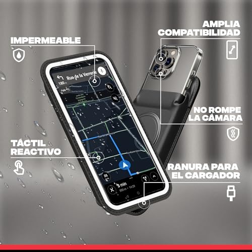 Funda magnética para móvil con funda ideal para bici, moto y brazalete 2