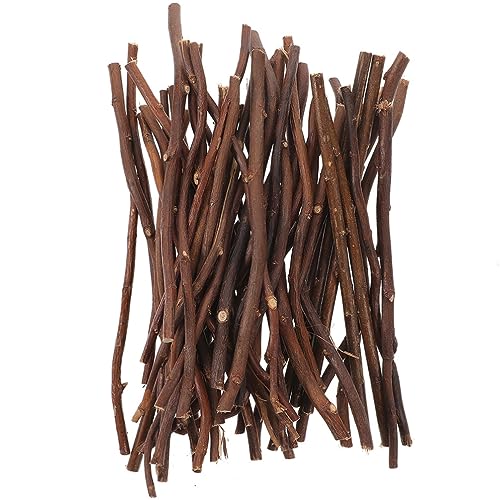 HOMSFOU 50pcs Natural Wood Logs - DIY Dried Wood Sticks, 30cm Craft Sticks for Card Making & Photo Props