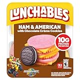Lunchables Ham & American with Chocolate Creme Cookies, 3.2 oz Pack