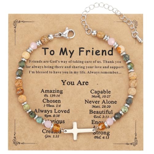 Emibele Christian Cross Bead Bracelet