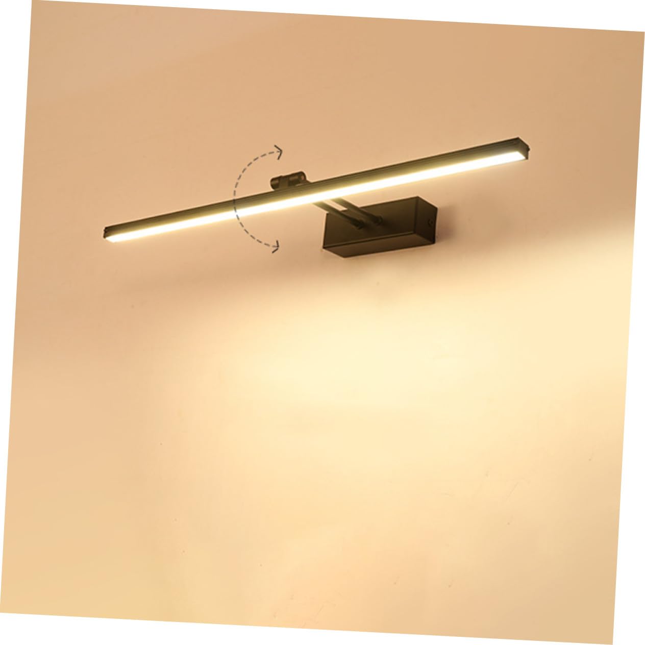 Lampe LED Miroir 10w Noire, Éclairage Coiffeuse Moderne pour Salle de Bain