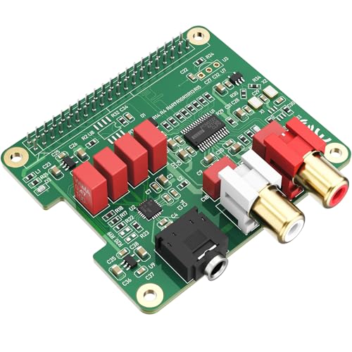 InnoMaker HiFi DAC HAT for Raspberry Pi 5/4/3B+/Zero | PCM5122 384kHz/32bit DAC Audio Card Expansion Board | Dual Oscillators & DOP | RCA/3.5mm Output, 112dB SNR