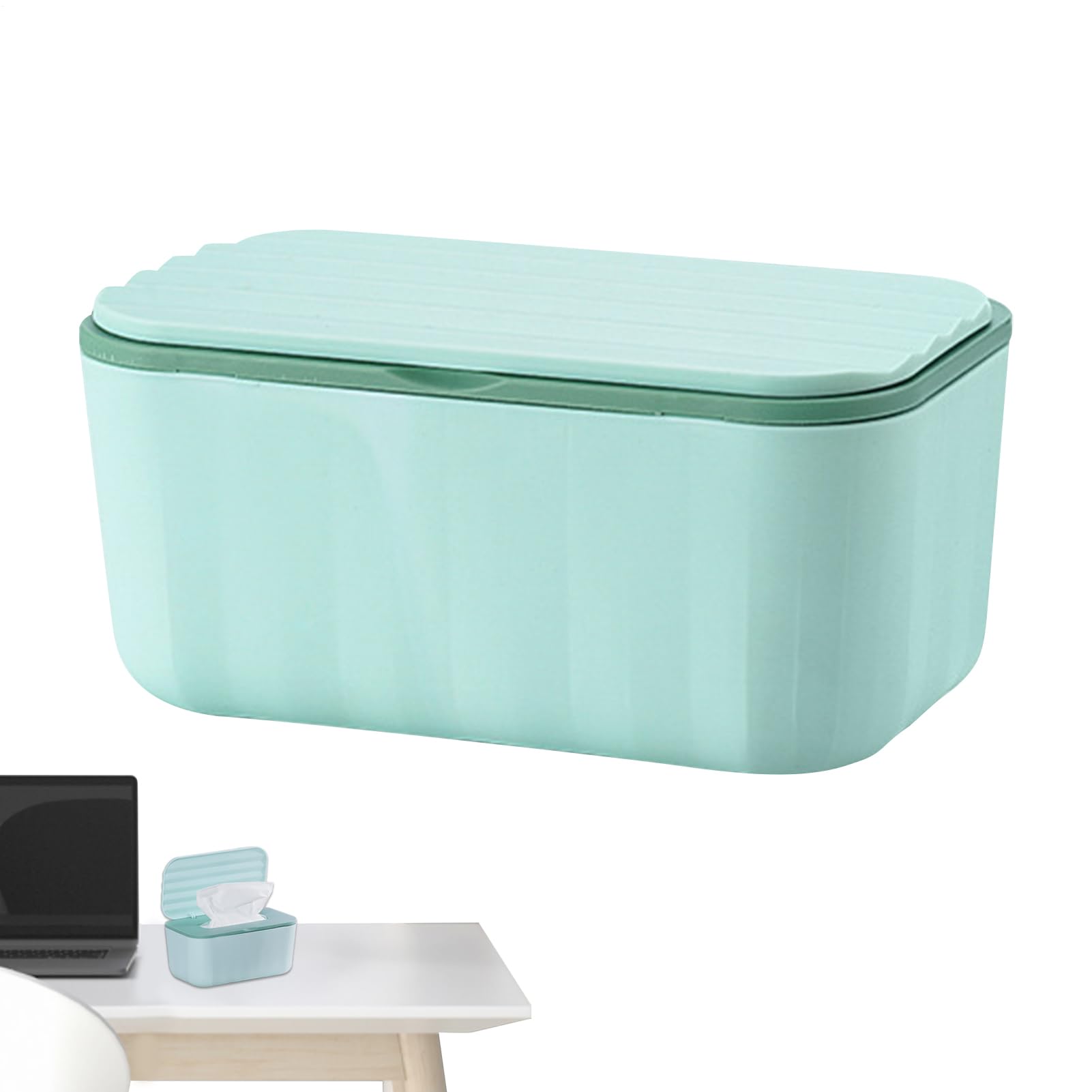 Wipes Box | Desktop Holder for Tissue | Reusable Dustproof Wipes Tissue Dispenser for Toilet Makeup Bathroom Travel Car Kitchen Nursery Table Organization