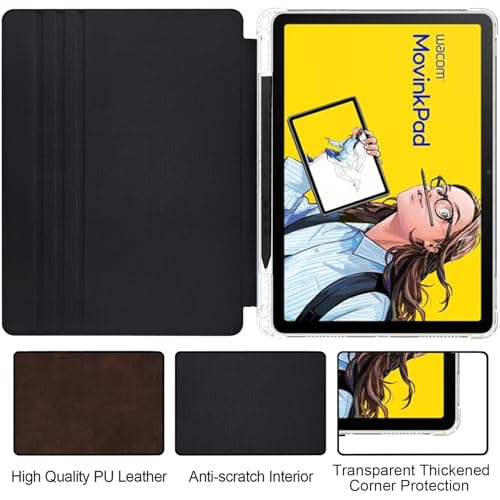 Funda Wacom MovinkPad 11 anti arañazos ultra fina con porta lápiz y cierre magnético 2