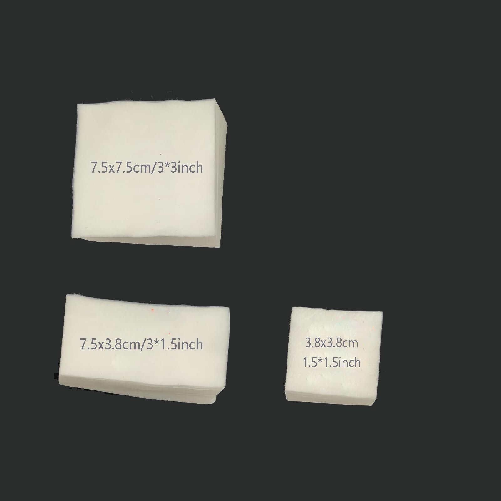 500Pcs Thick Gun Cleaning Patches, Lint Free Gun Cleaning Cloth, Highly Absorbent Gun Wipes, Fit for Most Calibers Gun Cleaning Kit Supplies (3.8x3.8cm/1.5x1.5inch)