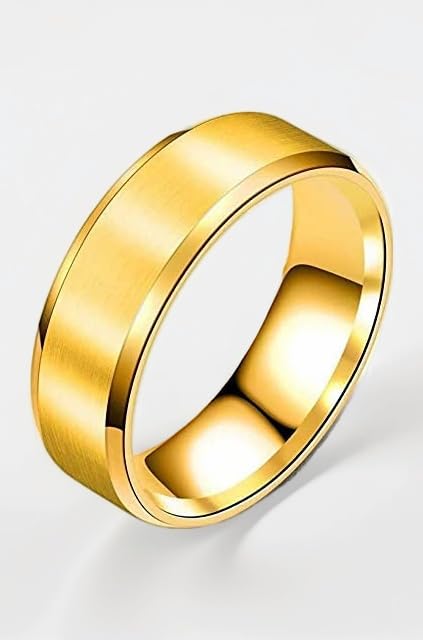 Stainless Steel Titanium Matte Finish Ring Wedding Band Ring for Men Women Boys Girl