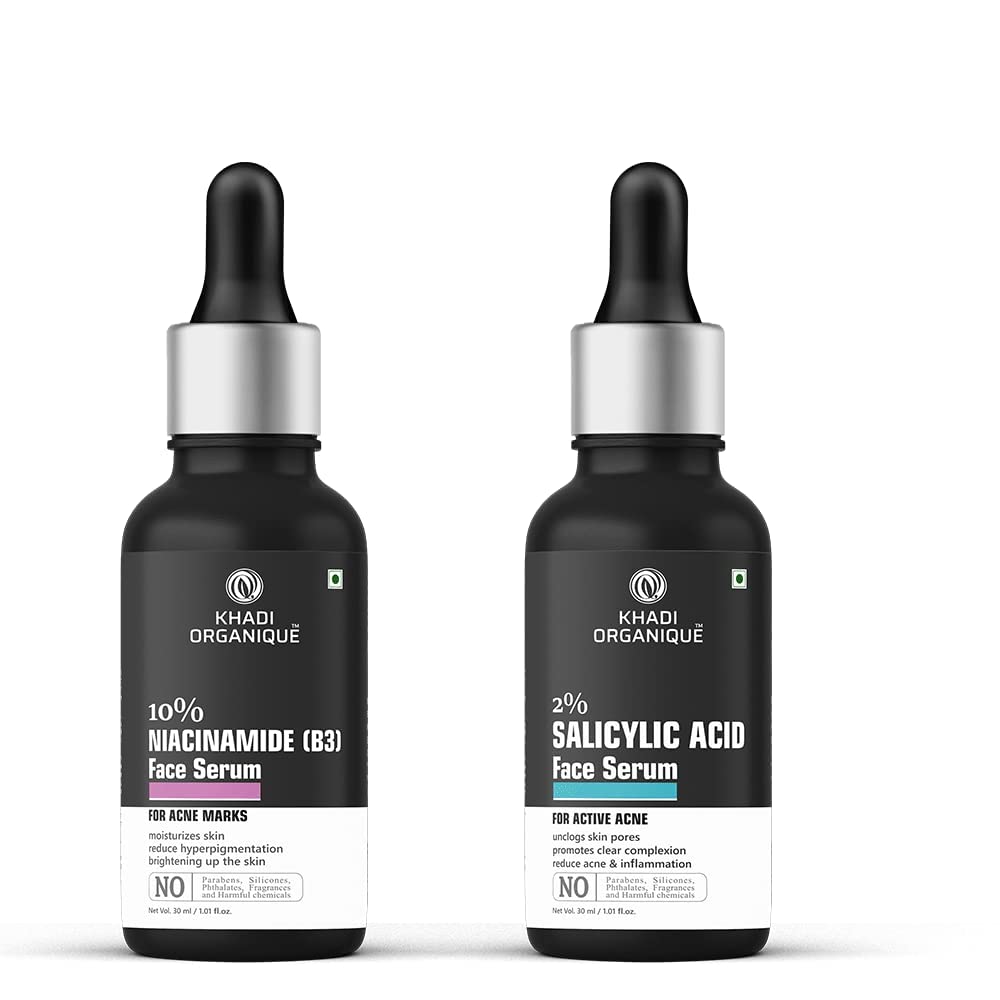 Organique 10 Niacinamide (B3) & 2 Salicylic Acid Face Serum For Acne