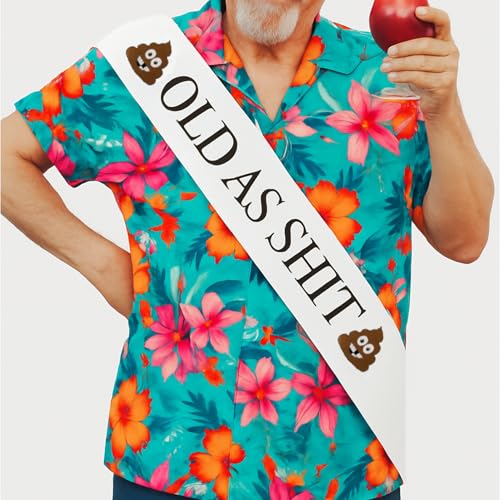 JPACO Old AS SHlT Sash – Birthday & Retirement Sash For Men and Women & Large Safety...