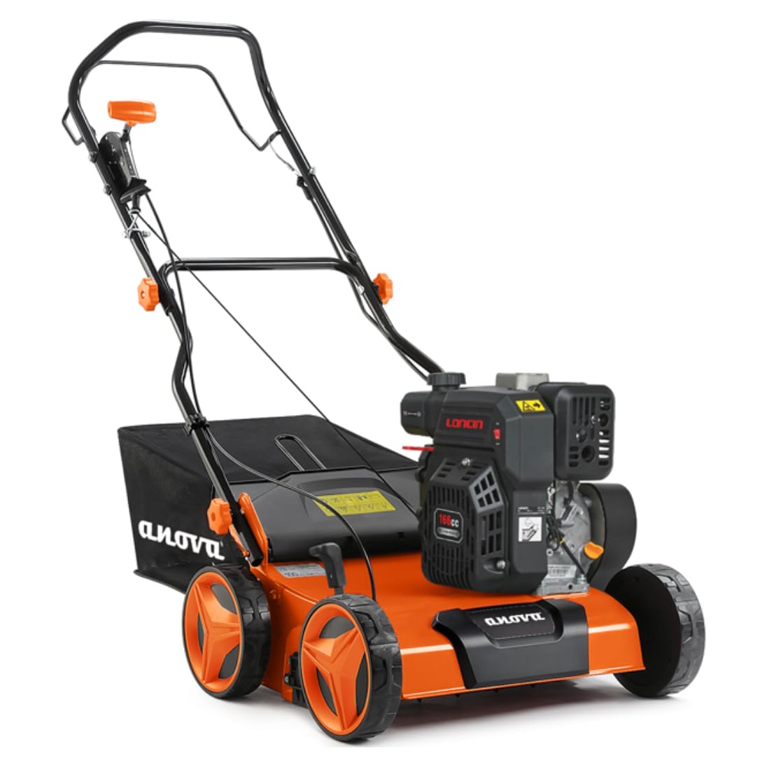 anova - Escarificador Gasolina | 4 HP - 3 KW | 1,4 L | 166 CC | RPM sin Carga 3000/MIN | Capacidad Depósito Aceite 0,5 L | para Aireación y Eliminación de Musgo en Césped y Jardines | Diseño Robusto