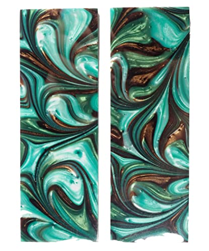 Raw Turquoise Pearl Knife Scale Sets