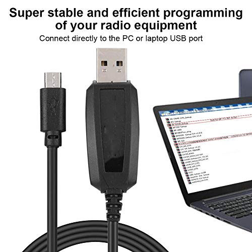 USB Programming Cable for Walkie Talkie Programming Cable with Driver CD fits for BF-T1 BF-9100 Radios Walkie Talkie - Image 3