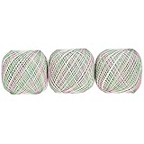 オリムパス製絲 金票 ミックス レース糸 #40 Col.M9 グリーン 系 10g 約89m 3玉セット