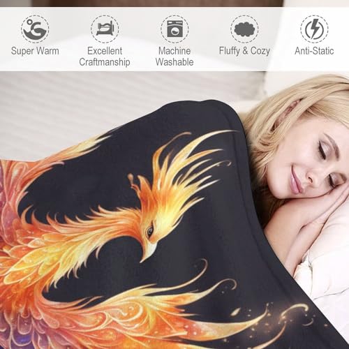 Couverture Phénix 140×180cm douce et chaude pour lit ou canapé
