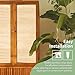 Art3d 48 x 96 Inch Natural Bamboo Wall Panel for Interior Wall Decor, Flexible Pole Wrap Wainscoting Wall Cladding Paneling for Living Room, Bedroom, Office, Kitchen Island, 2-Pack, Light-carbonized