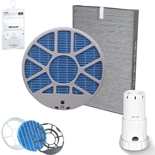 空気清浄機 加湿フィルター 加湿空気清浄機 交換用 フィルター FZ-Y80MF 枠付き D40SF 集じん脱臭一体型 FZ-AG01K1 Ag+イオンカートリッジ KC-G50 KC-E50 KC-F50 KC-J50 互換品 防菌 防カビ 互換フィルター 除湿袋付き (FZ-Y80MF(1pcs)+FZ-D40SF(1pcs)+FZ-AG01K1(1pcs) 互換品)