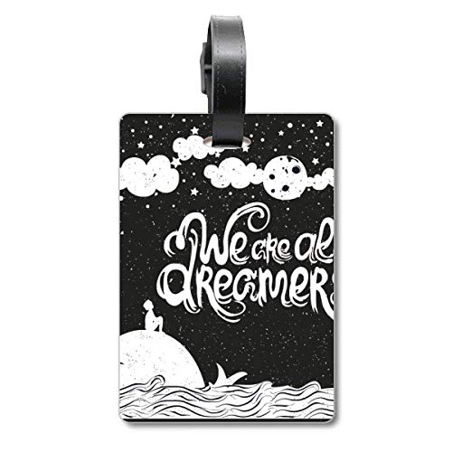 Étiquette pour valise de voyage We are Dreamers pour identifier rapidement un bagage noir