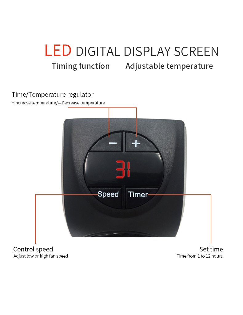 Wealth Mini termoVentilatore, Domestico Parete riscaldatore Elettrico, Stufa a Mano più Caldo 400W Portable Socket risCaldatori Cucina Bar Bagno Hotel in Viaggio