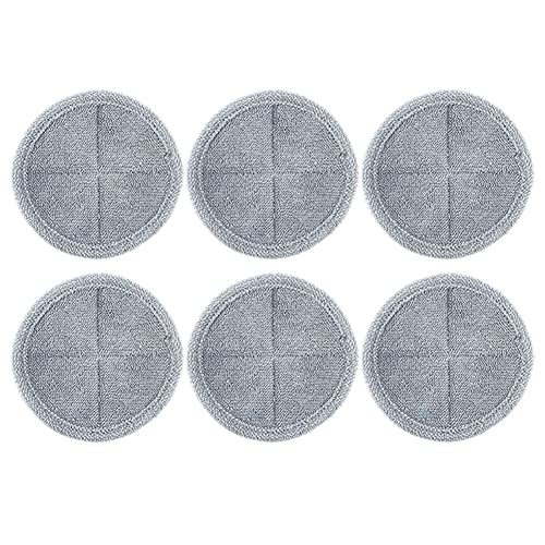 Meijunter Recharges de Tampons de Tête de Vadrouille pour Aspirateur (16CM), Chiffon de Nettoyage de Rechange en Microfibre, Paquet de 6, Compatible avec Dyson V7 V8 V10 V11 Cover
