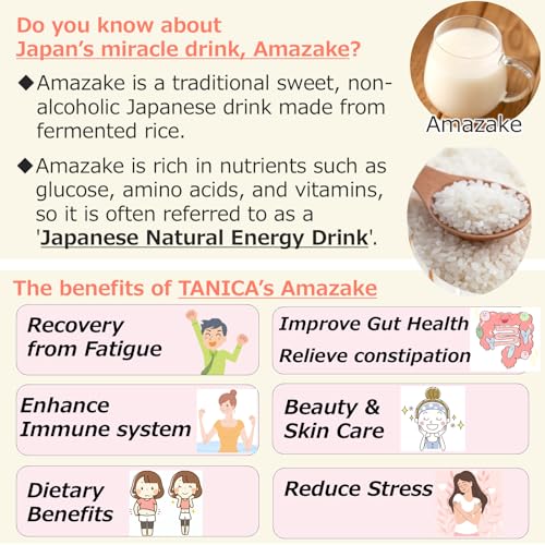 TANICA Amazake Starter - Japanese Koji Fermentation Powder for Making Sweet Rice Drink at Home | No Added Sugar, Non-Alcoholic, Gluten-Free, Vegan | Probiotic Gut Health & Natural Sweetener | 2g x 10 Packets (Made in Japan) - image 2