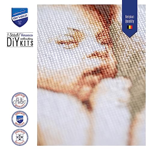 Point de croix maman et bébé Vervaco kit complet broderie pour cadeau de naissance DIY