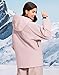 Pioneer Camp Dope Skijacke Damen Wasserdicht Winddicht Warm Schneejacke – Atmungsaktive Baggy Snowboardjacke mit Kapuze und Abnehmbarer Schneefang für Ski Reisen Snowpark Aktivitäten（Pink;L