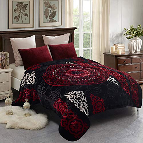 JML King Size Fleece Blanket - Heavy Soft Mink Blanket 85x95 inches for Autumn & Winter