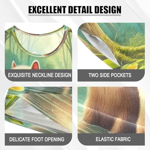 Capybara Woods Pajama Set Short Sleeve Sleepwear Soft Pajamas Shorts Sets Cotton PJS 5Y4