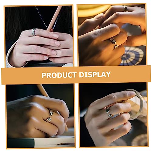 Anneau esthétique en design durable et bijoux de doigt rétro - 5