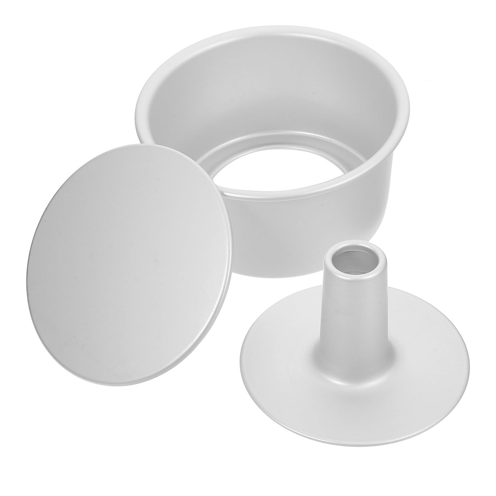 iplusmile Molde para Pasteles Redondo Base Desmontable, Molde de Tarta de Aleación de Aluminio Seguro para Horno Adecuado para Pastelería Profesional