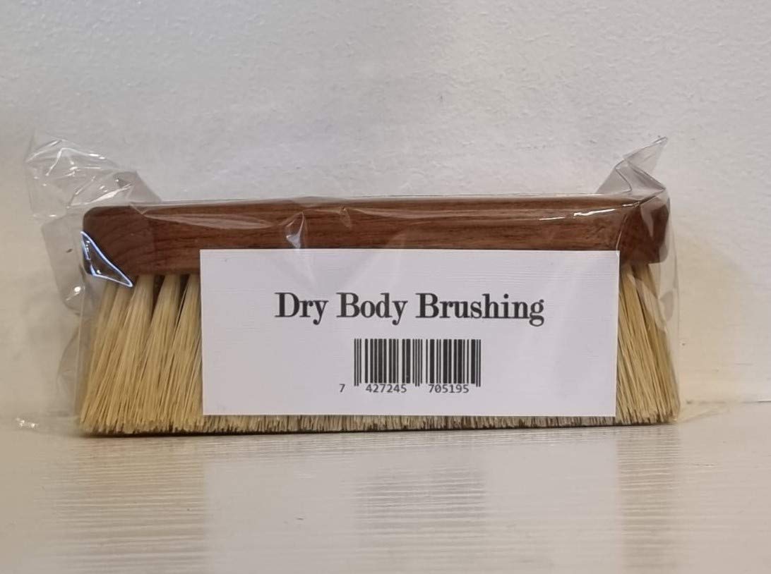 SPAZZOLA CORPO Body Dry Brushing PER SPAZZOLATURA A SECCO con SETOLE in RAME e TAMPICO ANTICELLULITE