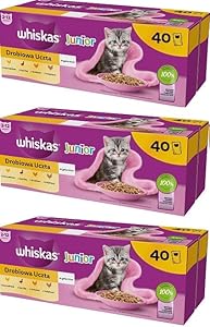 Whiskas Junior Drób Mokra Karma 3 Sztuki