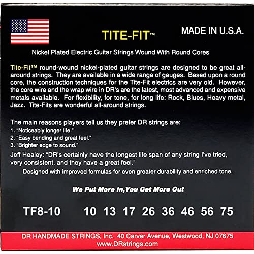 Dr Strings Tf8/10 E de cordes de guitare - Les Beatles, Paul McCartney, John Lennon, RIngo Starr, George Harrison Dr Strings Tf8/10 E de cordes de guitare – Image 4