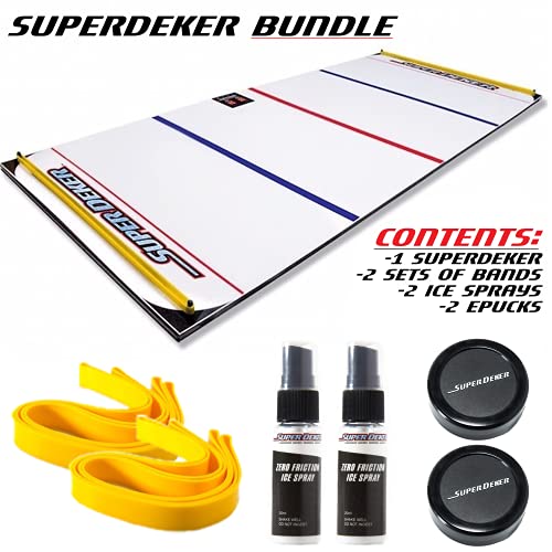 SuperDeker Advanced Ice Hockey Training System Real Ice Feel, Light