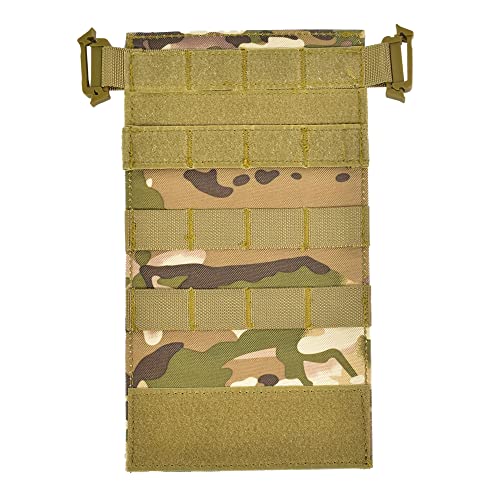 Aekvinks Tactical Chest Rig Front Panel MOLLE Vest Platform Modular for MK3 MK4 D3 MFC2.0 Quick Release Plate Carrier Chest Guard(Camo)