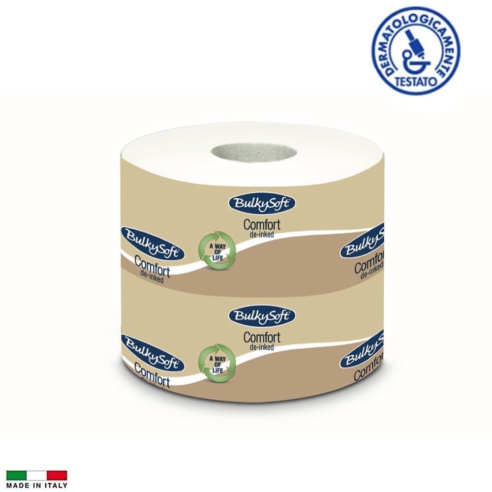 Virsus 96 Rotoli di Carta Igienica Fascettata BUL6995, carta in pura cellulosa 2 Veli di colore Bianco, Rotolo da 170 Strappi con lunghezza 17,85 mt, 24 CF x 4 Pezzi - M