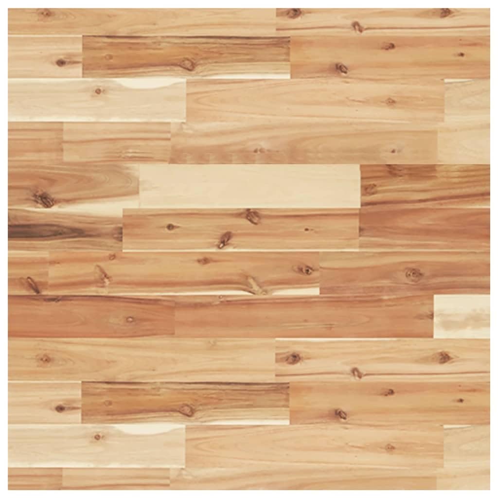 Scaffale da parete per lavandino, in legno di acacia, 60 x 60 cm