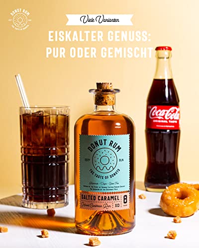 DONUT RUM - Salted Caramel - Karibischer Rum Mit Echtem Donut Geschmack 8 Jahre im Bourbon Fass gereift - Vegan… – Bild 5