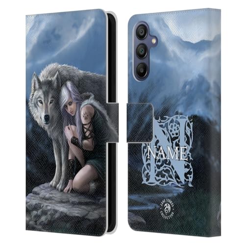 Étui en cuir haut de gamme Anne Stokes compatible Samsung Galaxy A15