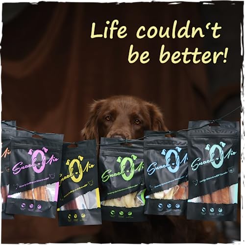 SnackOMio - Premium Kausnack für Hunde - Schmackhafte Pferde Kauknochen, 120g, (1 x 0,12kg)