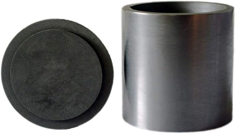 OTOOLWORLD Smelting Lab Graphite Crucible with Cover Lab Supply 40MM X 40MM