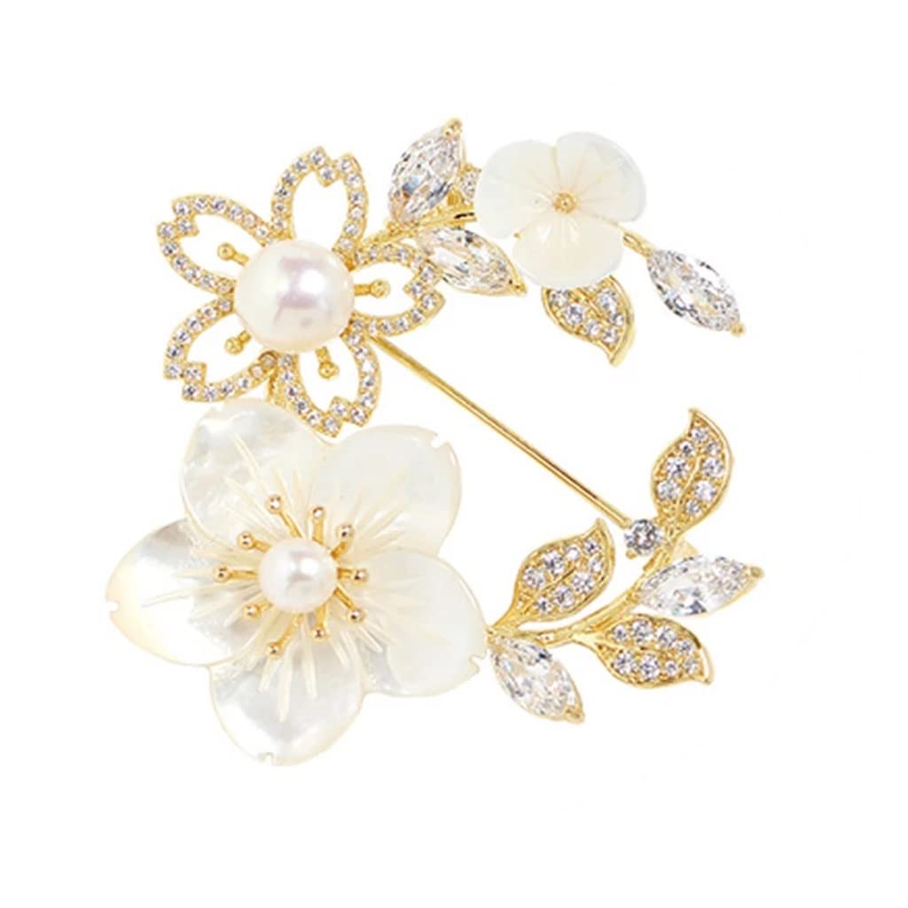 Broche anti-éblouissement à double usage avec perles de corsage - 8